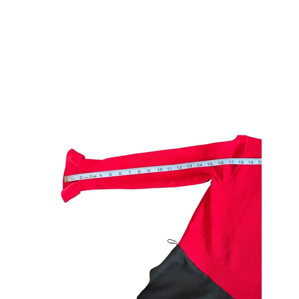Polo Ralph Lauren Girl's Dress Black Red Holiday‎ Christmas Long Sleeve Large